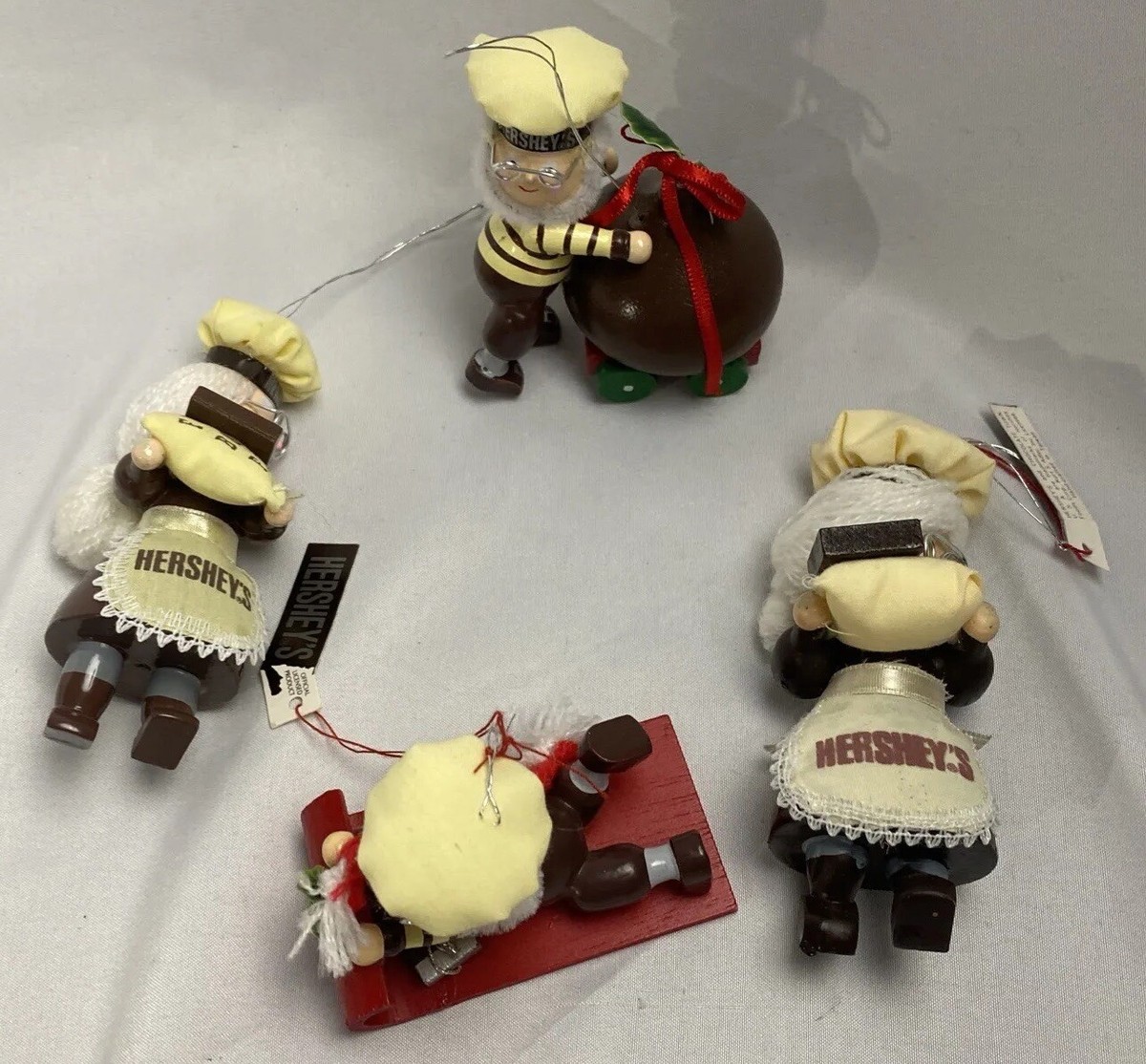 Lot of Vintage Hershey's Chocolate Christmas Ornaments Kurt S