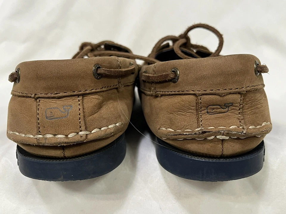 Boys Vineyard Vines X Sperry Boat Shoes Loafers Sz 5 M GUC Laces - Image 4 of 4
