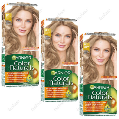 Garnier Color Naturals 8.1 Ash Blonde Color hair 3 Box