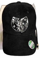 Shaolin Wu-Tang Clan Patch Corduroy Dad Hat Classic Adjustable Soft Black