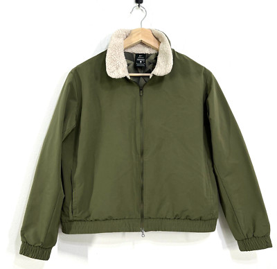 Nike Shield Bomber Jacket Womens XL Standard Fit Olive Green CK5858 222 Outdoors