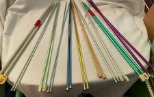 Set of 11 Assorted Knitting Needles 22 pieces total 