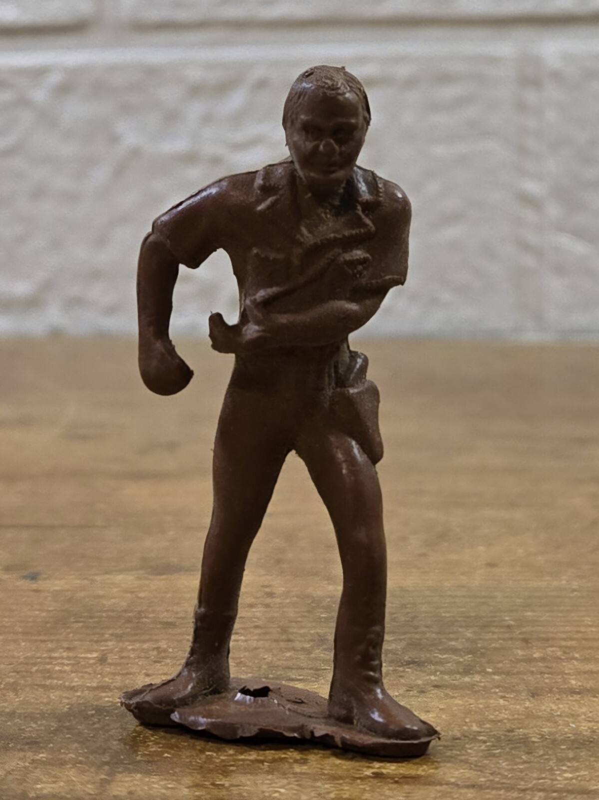 VTG 15 Pc. Green Plastic Infantry Army Plastic Figures (Various Makers), Preown