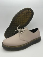 Dr Martens Zavala Lo Beige Leather Oxford Shoes Men's Size 9 Women's Size 10