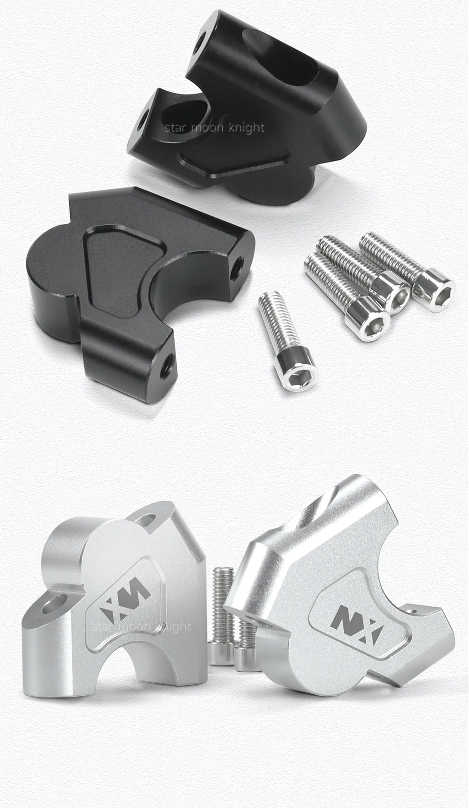 Motorcycle Handlebar Riser For Honda NX400 NX500 Handle Bar CNC Lift Mount