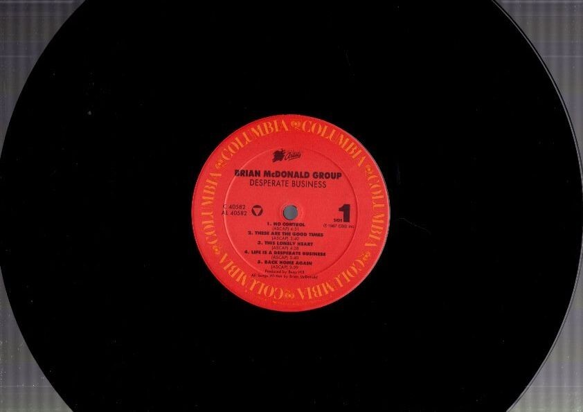 Brian McDonald Group - Desperate Business Vinyl LP w/ Hype