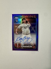 2024 Topps Chrome Rookie Auto #RA-KF Kody Funderburk Purple /250 Twins MLB 