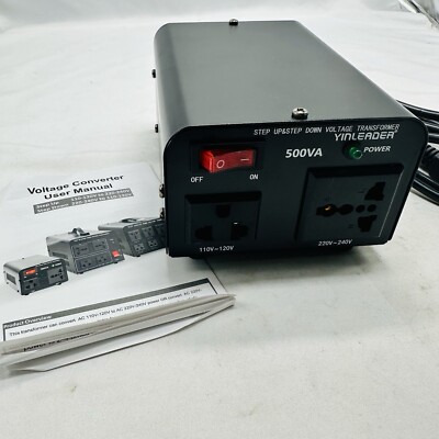 Yinleader 500W Voltage Transformer Power Converter 110V to 220V,220V to ...