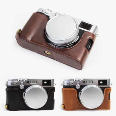 Leather Half Case for Fuji X100F FUJIFILM Camera Grip