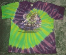 VTG 90s THE TWILIGHT ZONE TOWER OF TERROR TIE DYE T SHIRT LARGE DISNEY SCREAM