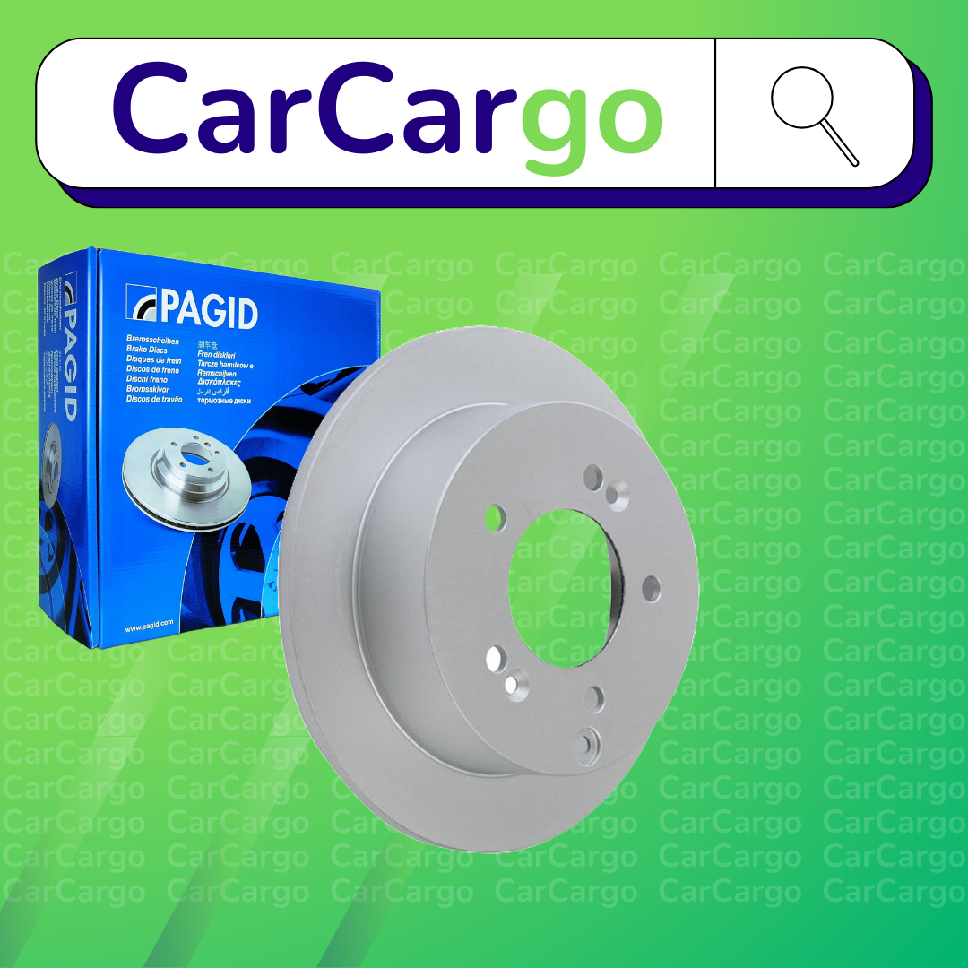 Pagid Solid Rear Brake Discs Pair For Kia Sportage 2.0 16V 4WD 2004-2010 262 mm