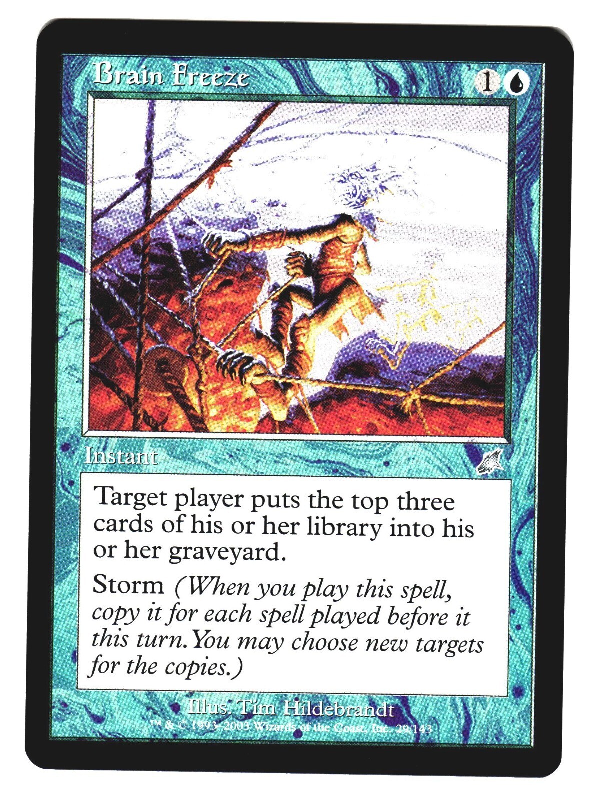 Magic The Gathering MTG - Scourge SCG 2003 - #29 Brain Freeze NM x1 LOT2