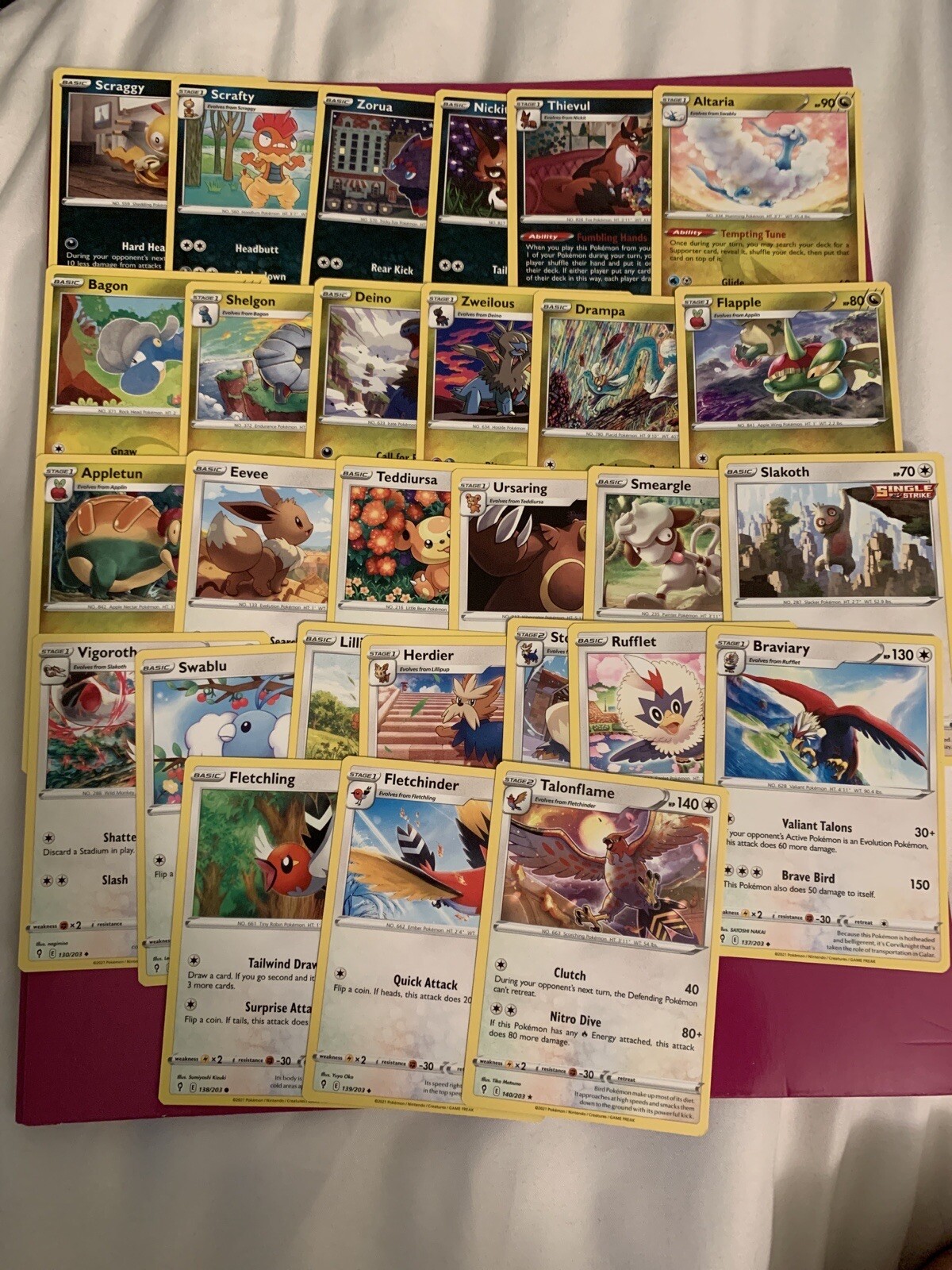 Pokemon Evolving Skies Nearly Complete Common Rare Holo 131 Cards eBay