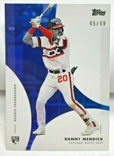 Danny Mendick 2020 Topps On Demand Rookie Progression BLUE Parallel RC #'d 45/49