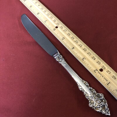 Rochambeau International Deep Silver Plate 1 Dinner Knife 3 Available Nice!