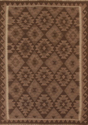 Tribal Nomadic-inspired Reversible Kilim Kelim Rugs 5x7 ft