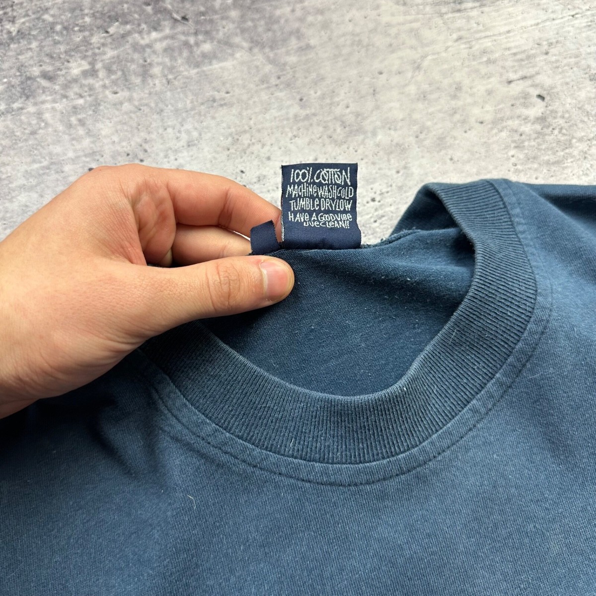 Vintage 00s Bjork stussy t shirt size Medium Blue | eBay