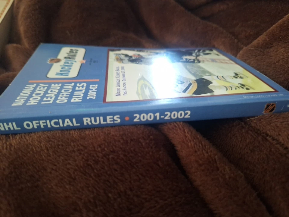 2001-02 Reglas de la Liga Nacional de Hockey Mario Lemieux Programa NHL Calendario 2002 Foto 2 de 3