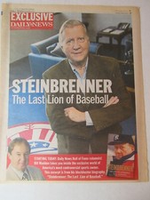 GEORGE STEINBRENNER The Last Lion of Baseball 2010 Daily News except of book