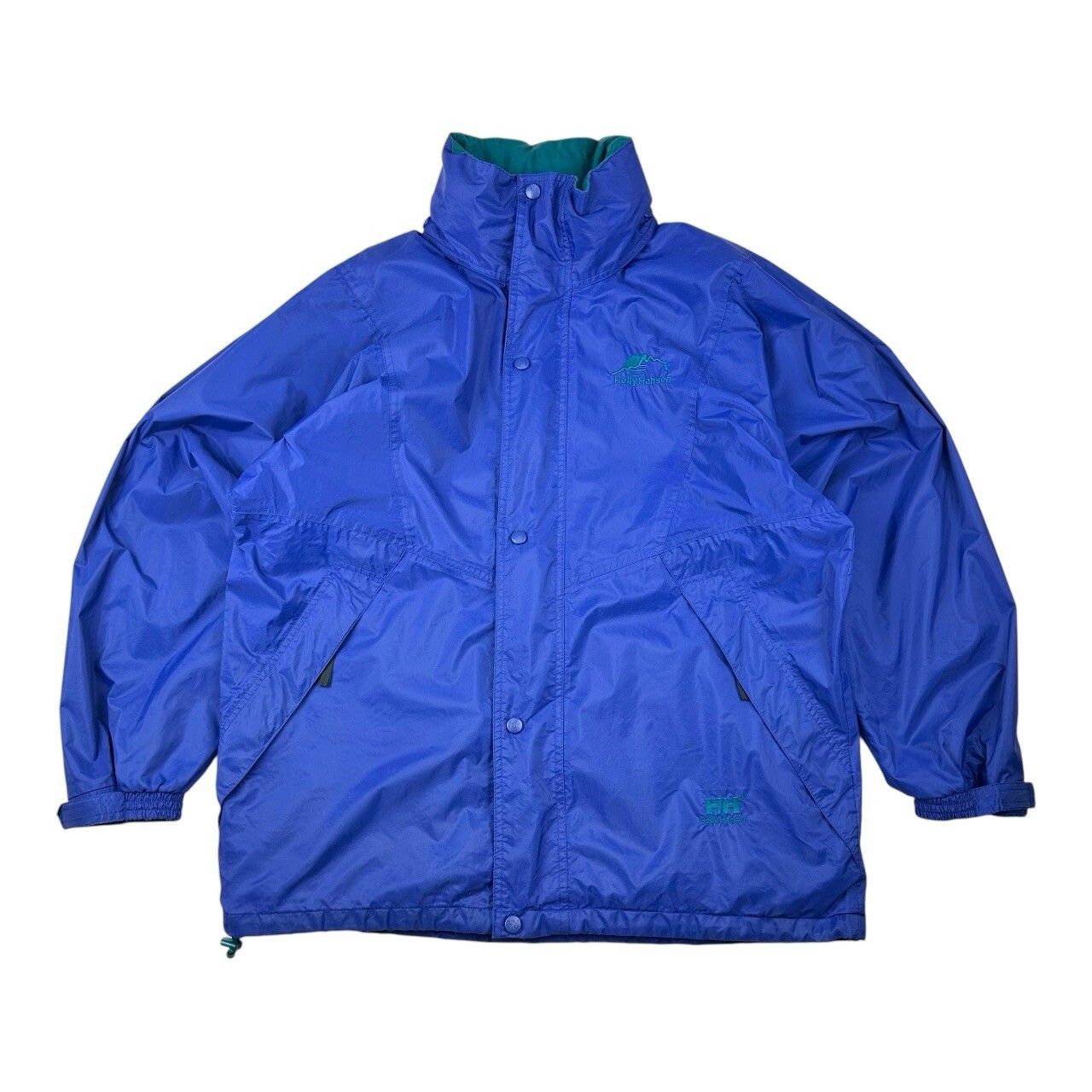 Vintage Helly Hansen Rain Jacket Hellytech Blue M… - image 1