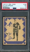 1937 O-PEE-CHEE Hockey #162 Allan Shields Series E Maroons PSA 5 EX LOOK!