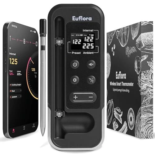 Wireless Meat Thermometer with Digital Meat Probe, 800FT Bluetooth Meat