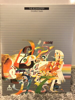 Vintage Simplified & User Guide Book for ATARI The Bookkeeper Software Guide