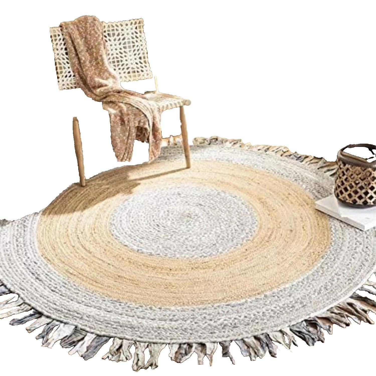 Alfombras y Tapetes blanco de Yute