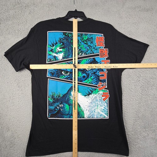 GODZILLA SHIRT ADULT EXTRA LARGE XL MENS BLACK Casual MOVIE MONSTER TOHO NWT - Picture 18 of 20