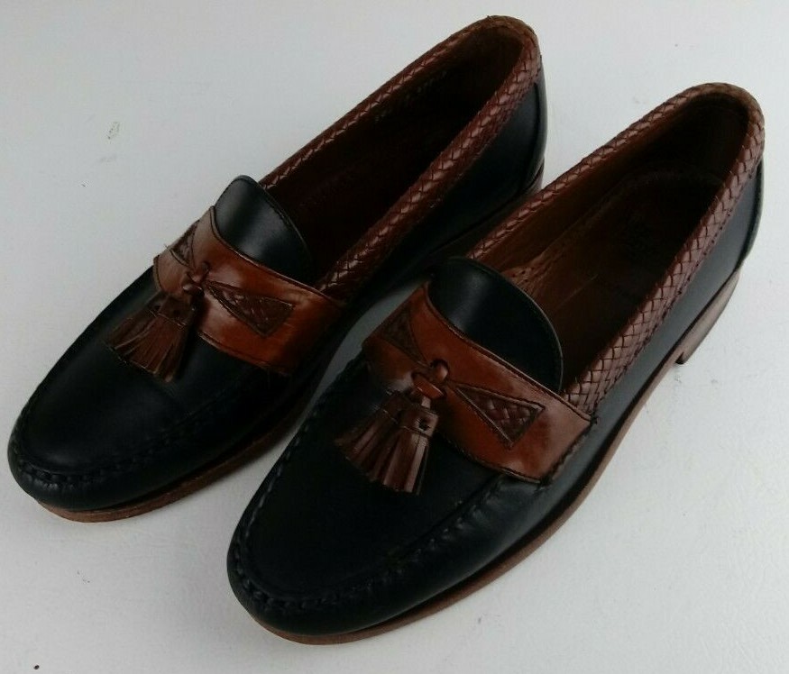 Used Allen Edmonds Maxfield Black/Brown Kiltie Leather  display picture 3