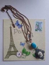 Colliers et pendentifs fantaisie turquoise
