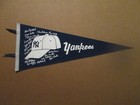 Mlb New York Yankees Vintage 1980's Reproduction Facsimile Autographed Pennant