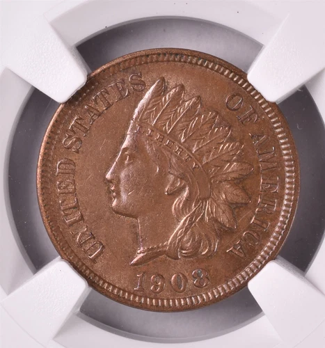 1908-S Indian Head Cent - NGC UNC Details 