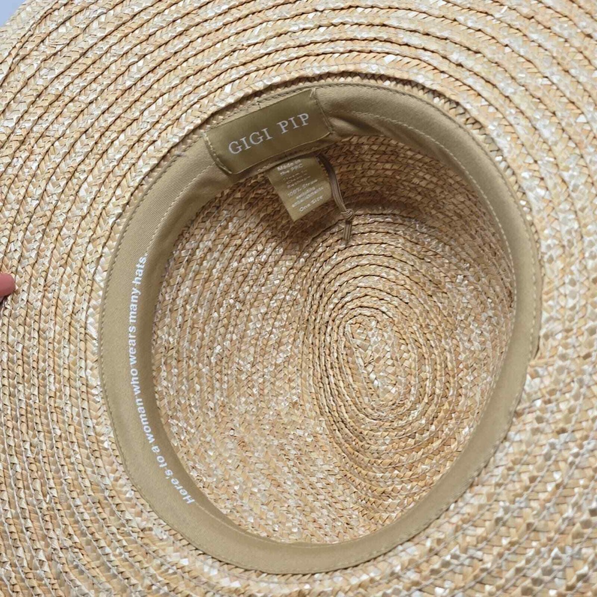 GIGI PIP Isla Straw Fedora Hat Women