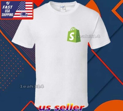 New Shirt Shopify Team Logo T-Shirt Funny American Usa Unisex Size S-5XL