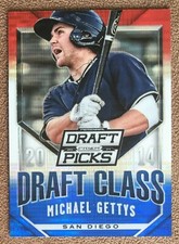 Michael Gettys 2014 Prizm Draft Picks Class Red White & Blue Pulsar #49 Parallel