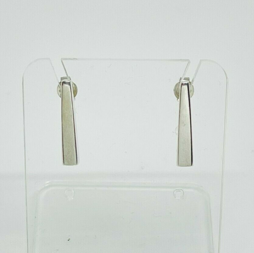 Gorgeous Solid Artistic Design Stud Earrings 925 … - image 5