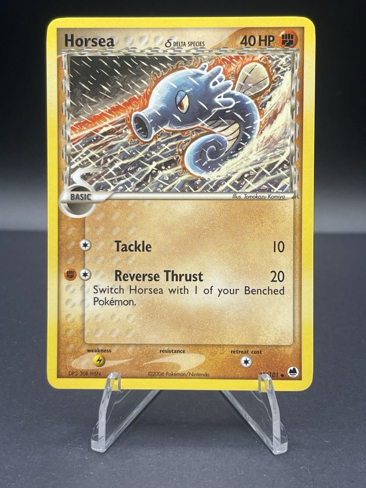 2006 Horsea 31/101 - NM Uncommon EX Dragon Frontiers Vintage Pokemon Card TCG