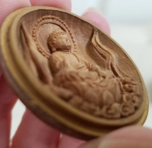 Vintage Sino Tibetan Amulet Buddha Charm.Japan/China Buddha Statue.circa 1920-40 - Picture 10 of 23