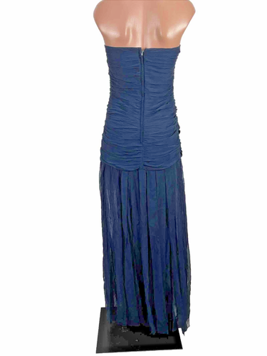 Vintage BCBG Maxazria Dress Silk Fringe Hem Fairy Whimsigoth 2000s Y2K Fairycore - Picture 2 of 8