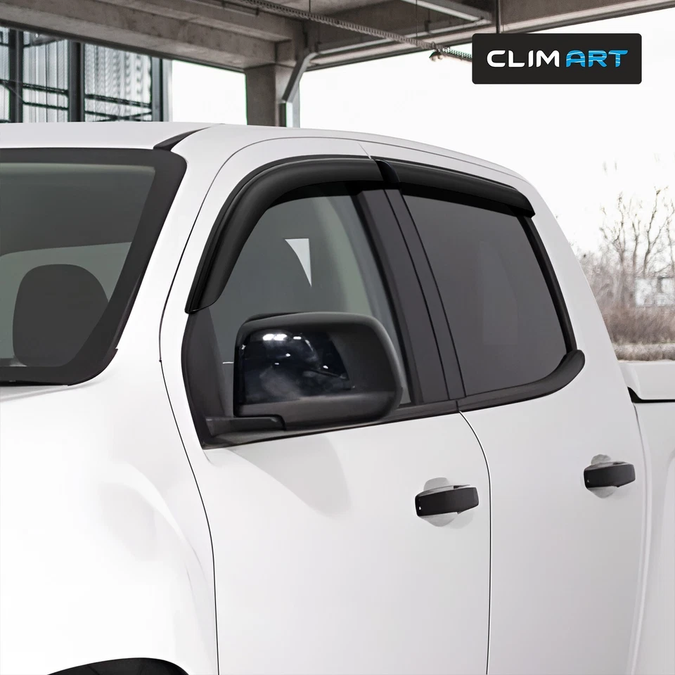 Protectores de lluvia viseras de ventilación para GMC Canyon 2015-2022 doble cabina Foto 3 de 4