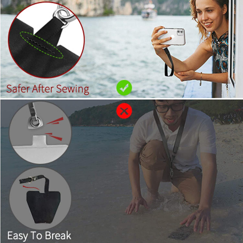OUTXE Universal Phone Tether Tab without Adhesive, 4 Pack Phone Lanyard Replacem - 第 5/7 張圖片