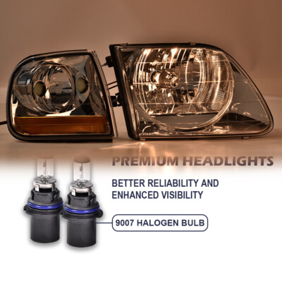 Find SMOKE CLEAR HEAD LIGHTS SIGNAL PARKING CORNER LAMP K2 97-03 FORD F150/EXPEDITION In Walnut