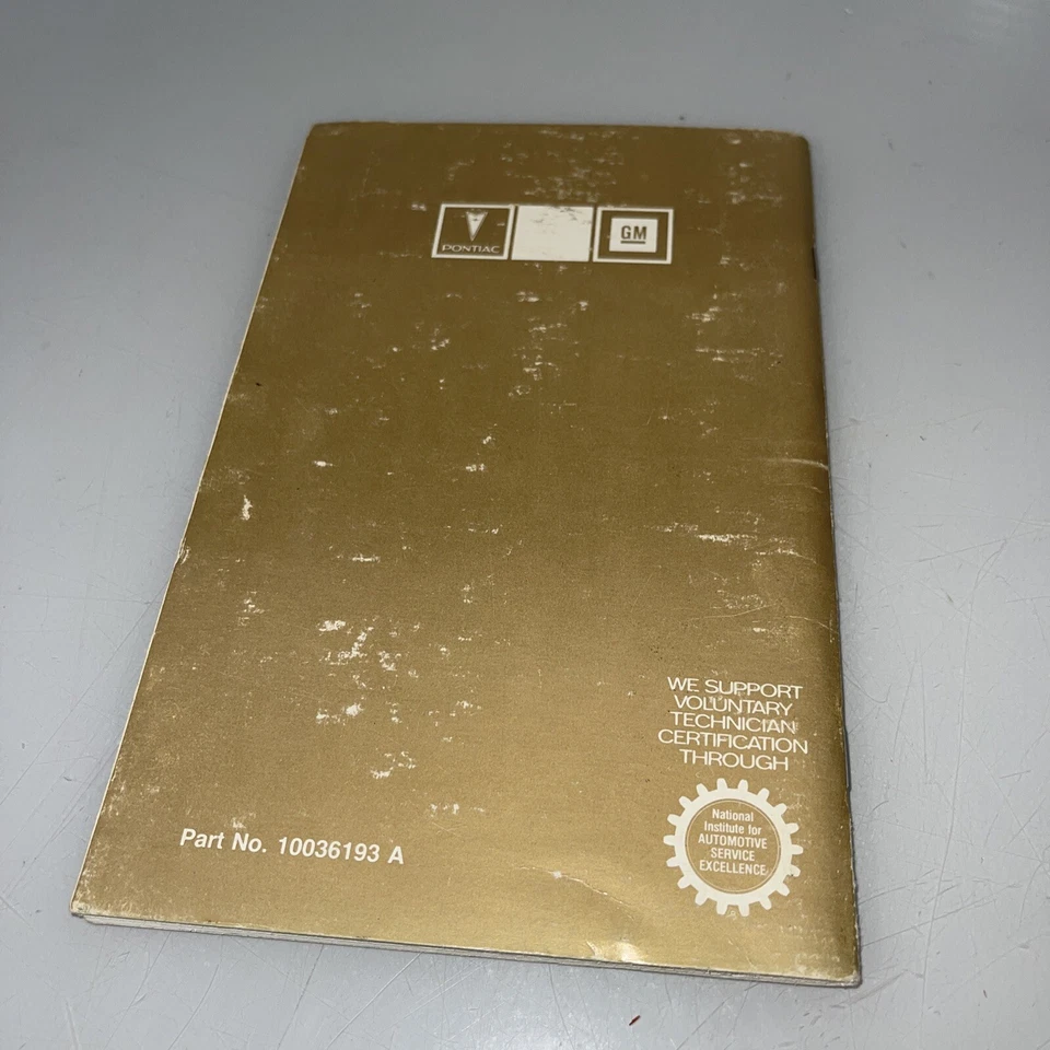 1984 PONTIAC PARISIENNE ОРИГИНАЛЬНОЕ ЗАВОДСКОЕ РУКОВОДСТВО ПОЛЬЗОВАТЕЛЯ - Изображение 2 из 3