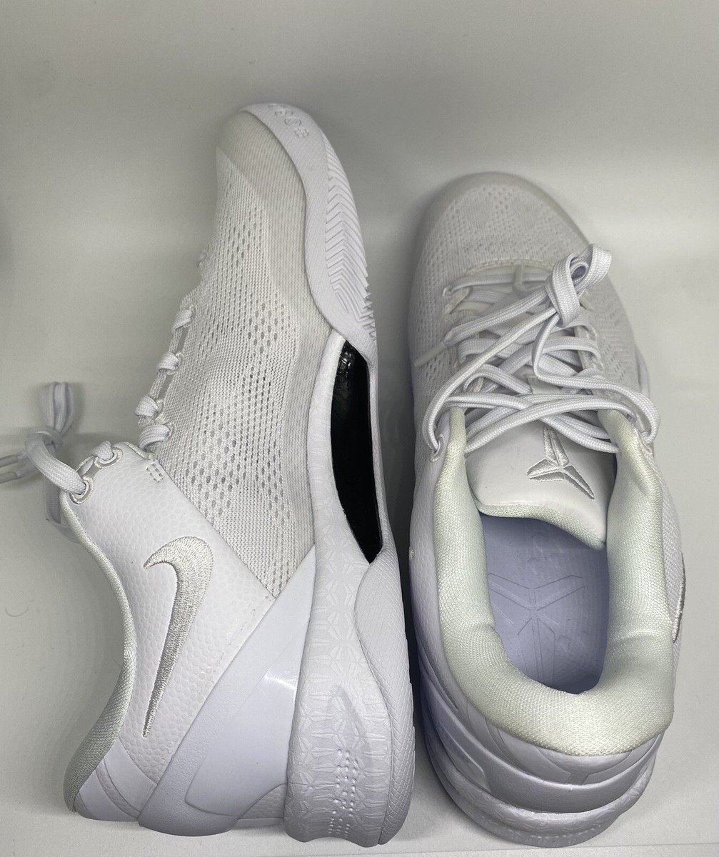 Nike Kobe 8 Protro Halo Triple White FJ9364-100 Men's Size 7.5