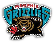 Memphis Grizzlies NBA Basketball Car Bumper Sticker Dec - 9'', 12'' or 14''