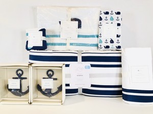 hamptons whale baby bedding