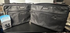 Lot of 2 Conductor Series 30-Cassette Tape Carry Case Storage Blk Nylon w/ Strap