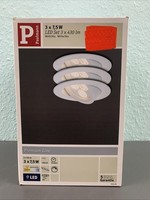 3X Paulmann Led Einbauleuchten Set Premium Line Weiß 3X 7,5W Neu R1356