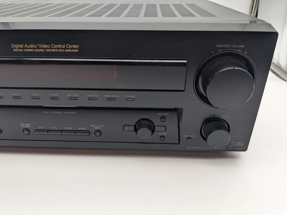 Sony STR-DE485 5.1 Receiver Dolby Pro Logic AM FM Tuner  - Image 2 of 4